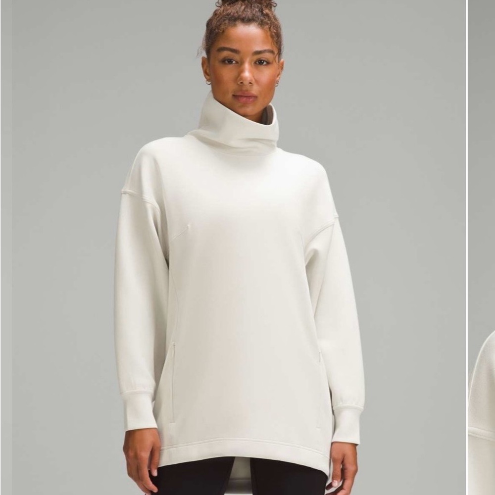 Lululemon Modal Blend Turtleneck Tunic Cream Size 4